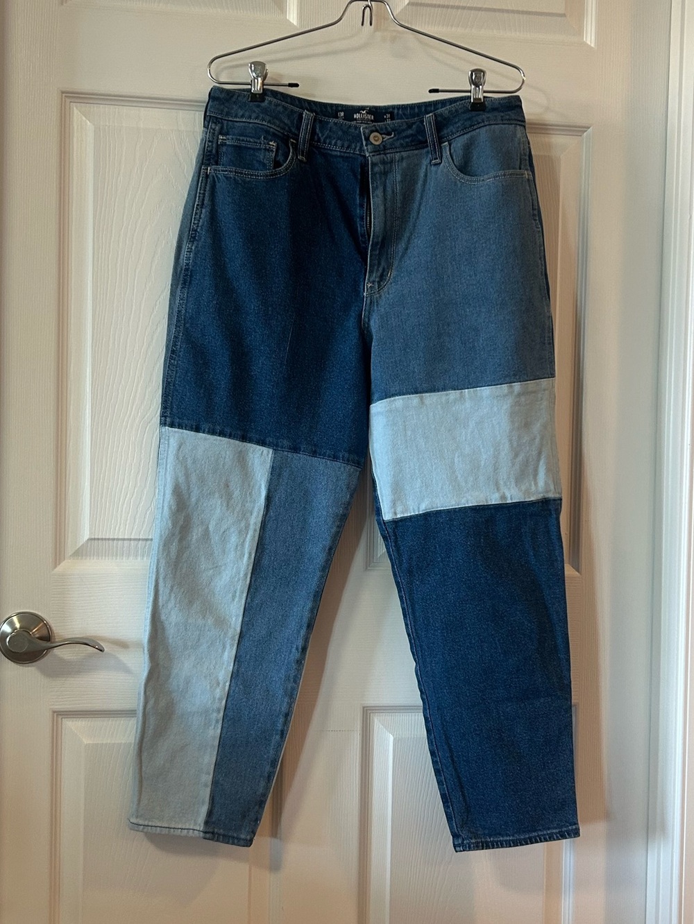 Hollister's Women's Ultra High Rise Color Block Jeans